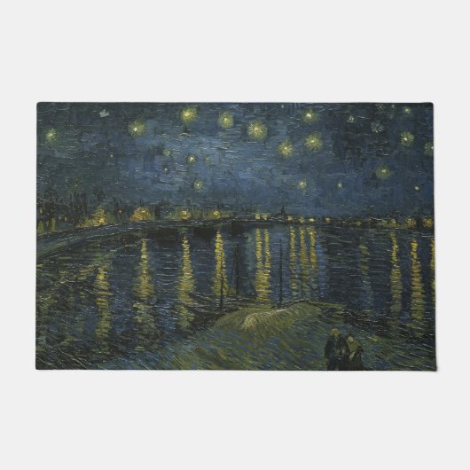 Starry Night Over the Rhône, Ölgemälde Van Gogh Fußmatte (Vorderseite)