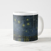 Starry Night Over the Rhône, Ölgemälde Van Gogh Jumbo-Tasse (Vorderseite Rechts)