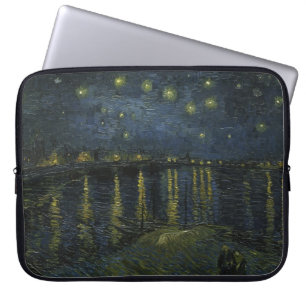 Starry Night Over the Rhône, Ölgemälde Van Gogh Laptopschutzhülle