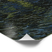 Starry Night Over the Rhône, Ölgemälde Van Gogh Poster (Ecke)