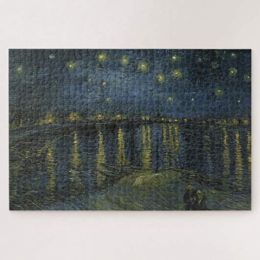 Starry Night Over the Rhône, Ölgemälde Van Gogh Puzzle (Horizontal)