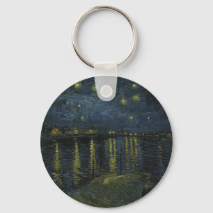 Starry Night Over the Rhône, Ölgemälde Van Gogh Schlüsselanhänger