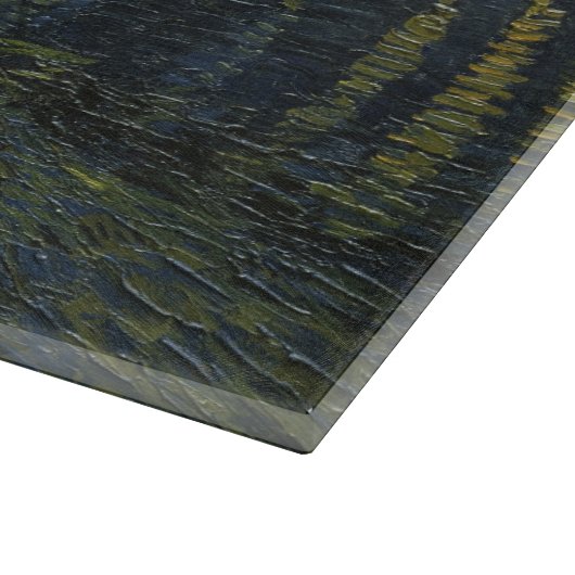 Starry Night Over the Rhône, Ölgemälde Van Gogh Schneidebrett (Ecke)