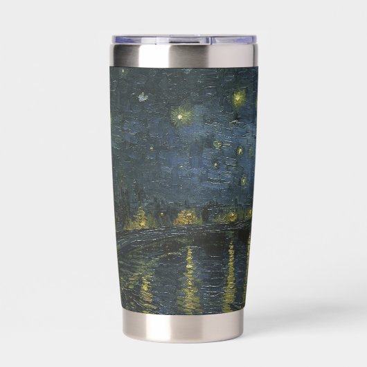 Starry Night Over the Rhône, Ölgemälde Van Gogh Thermobecher (Vorderseite)