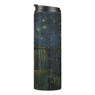 Starry Night Over the Rhône, Ölgemälde Van Gogh Thermosbecher