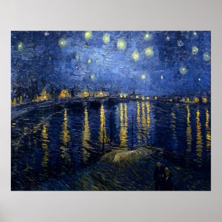 Starry Night Over the Rhone Poster