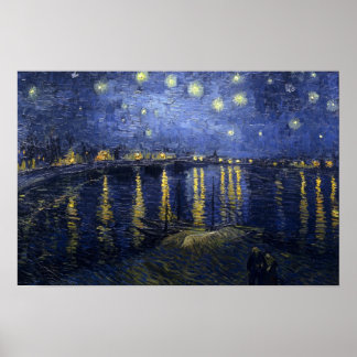 Starry Night Over the Rhone Poster