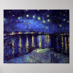 Starry Night Over the Rhone Poster