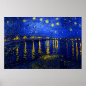 Starry Night Over the Rhone Print Poster (Vorne)