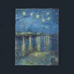 Starry Night Over the Rhone, Van Gogh, 1888 Fleecedecke<br><div class="desc">Van Gogh feiert die Meister der Kunst</div>