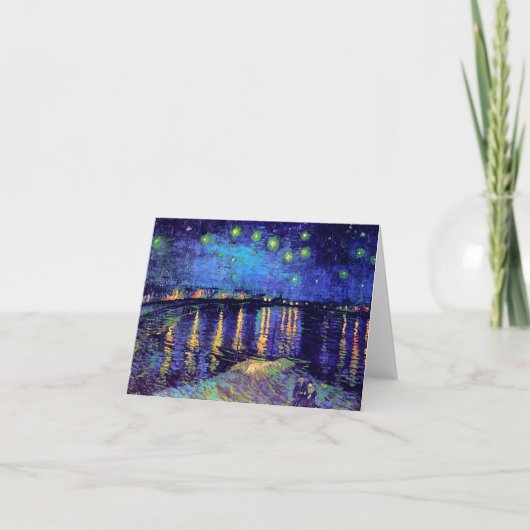 Starry Night Over the Rhone Van Gogh Fine Art Karte (Vorderseite)