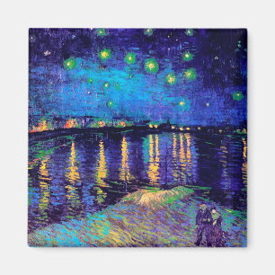 Starry Night Over the Rhone Van Gogh Fine Art Magnet