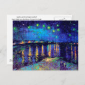 Starry Night Over the Rhone Van Gogh Fine Art Postkarte (Vorne/Hinten)