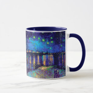 Starry Night Over the Rhone Van Gogh Fine Art Tasse