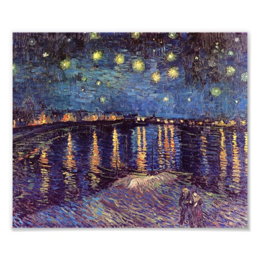 Starry Night Over the Rhone - Van Gogh Fotodruck (Vorne)