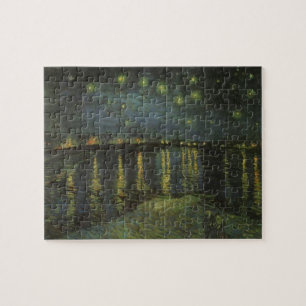 Starry Night Over the Rhone Van Gogh Gemälde Art Puzzle