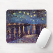 Starry Night Over the Rhone - Van Gogh Mousepad (Mit Mouse)