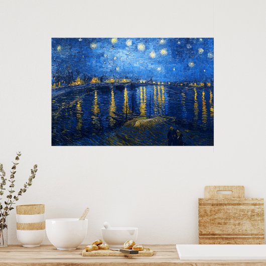 Starry Night Over the Rhone, Van Gogh Poster (Küche)