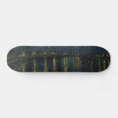 Starry Night Over the Rhone - Van Gogh Skateboard (Horizontal)