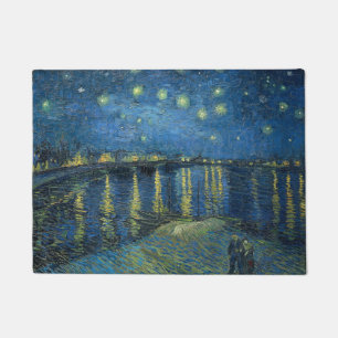 Starry Night Over the Rhone Vincent Van Gogh Fußmatte
