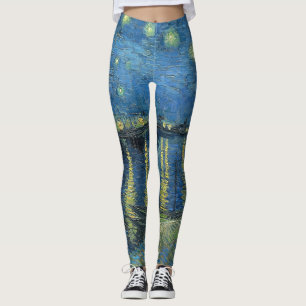 Starry Night Over the Rhone Vincent Van Gogh Leggings