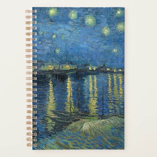 Starry Night Over the Rhone Vincent Van Gogh Planer (Vorderseite)