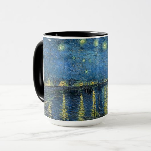 Starry Night Over the Rhône-Vincent van Gogh Tasse (Vorderseite Links)