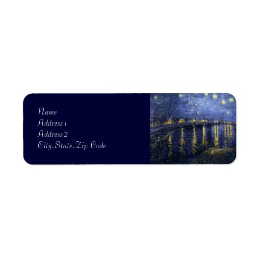 Starry Night Over the Rhone von Van Gogh (Vorne)