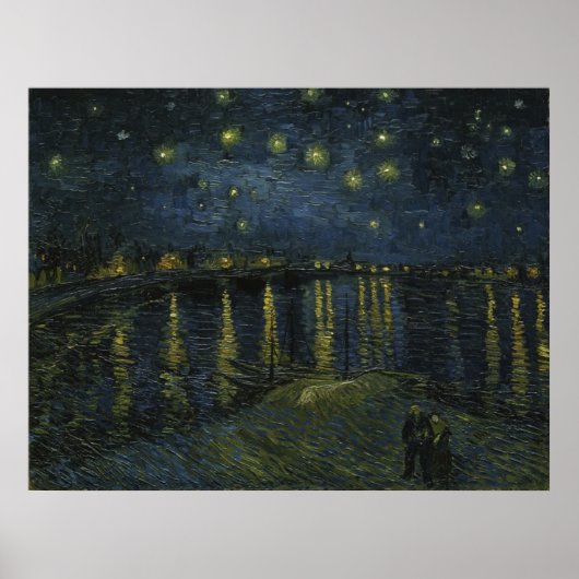 Starry Night Over the Rhone von Van Gogh Poster (Vorne)