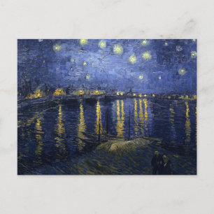 Starry Night Over the Rhone von Van Gogh Postkarte