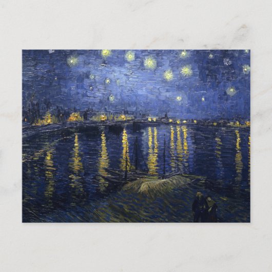 Starry Night Over the Rhone von Van Gogh Postkarte (Vorderseite)