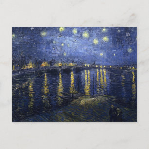 Starry Night Over the Rhone von Van Gogh Postkarte