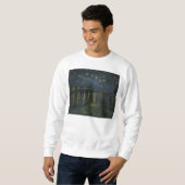 Starry Night Over the Rhone von Van Gogh Sweatshirt (Vorne ganz)