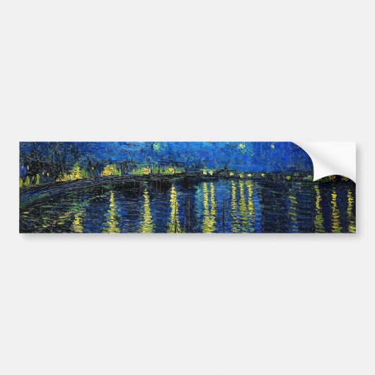 Starry Night Over the Rhone von Vincent Van Gogh Autoaufkleber (Vorne)