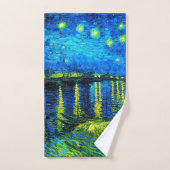 Starry Night Over the Rhone von Vincent Van Gogh Badhandtuch Set (Handtuch)