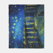 Starry Night Over the Rhone von Vincent Van Gogh Fleecedecke (Vorderseite)