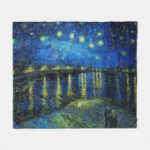 Starry Night Over the Rhone von Vincent Van Gogh Fleecedecke (Vorderseite (Horizontal))