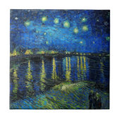 Starry Night Over the Rhone von Vincent Van Gogh Fliese (Vorderseite)