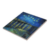 Starry Night Over the Rhone von Vincent Van Gogh Fliese (Seite)