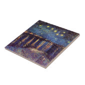 Starry Night Over the Rhone von Vincent van Gogh Fliese (Seite)