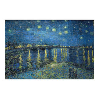 Starry Night Over the Rhone von Vincent van Gogh Fotodruck