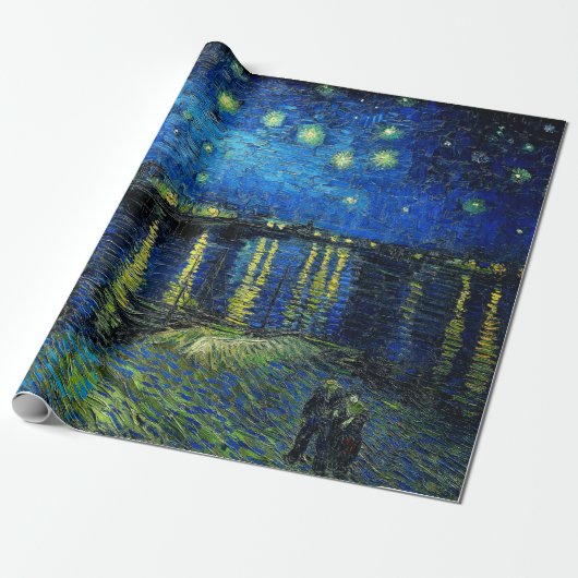 Starry Night Over the Rhone von Vincent Van Gogh Geschenkpapier (Ungerollt)
