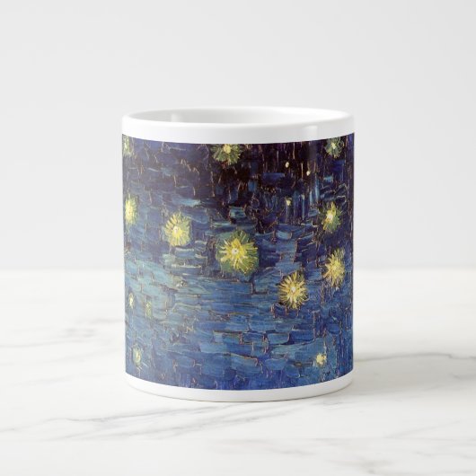 Starry Night Over the Rhone von Vincent van Gogh Jumbo-Tasse (Vorderseite)