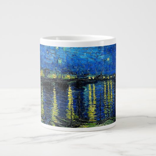 Starry Night Over the Rhone von Vincent Van Gogh Jumbo-Tasse (Vorderseite)