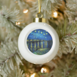 Starry Night Over the Rhone von Vincent Van Gogh Keramik Kugel-Ornament