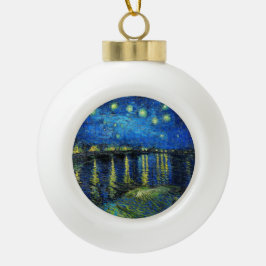 Starry Night Over the Rhone von Vincent Van Gogh Keramik Kugel-Ornament