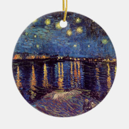 Starry Night Over the Rhone von Vincent van Gogh Keramikornament