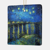 Starry Night Over the Rhone von Vincent Van Gogh Keramikornament (Links)