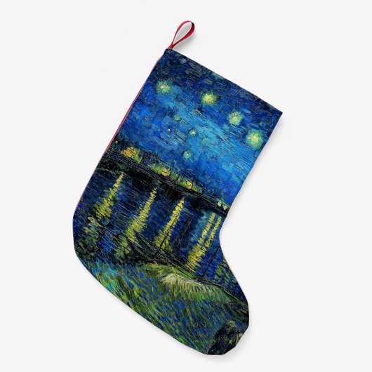 Starry Night Over the Rhone von Vincent Van Gogh Kleiner Weihnachtsstrumpf (Vorderansicht (hängend))