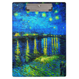 Starry Night Over the Rhone von Vincent Van Gogh Klemmbrett